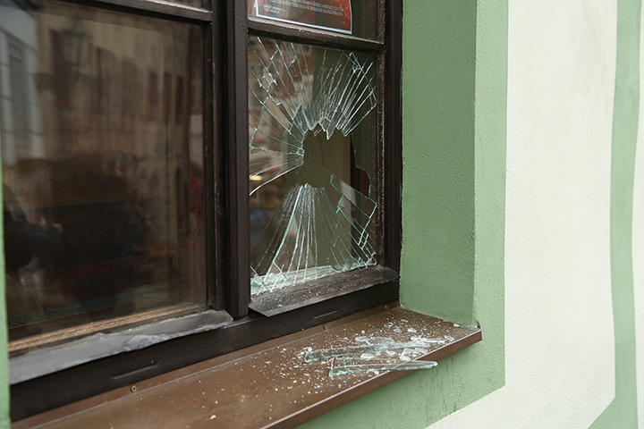 A2B Glass are able to board up broken windows while they are being repaired in Bredbury.